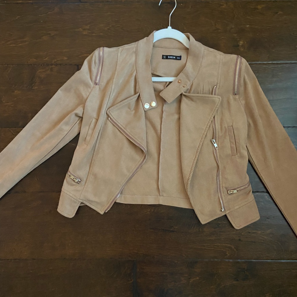 Suede jacket; size medium.